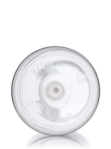 225 cc clear PET plastic pill packer bottle with 45-400 neck finish