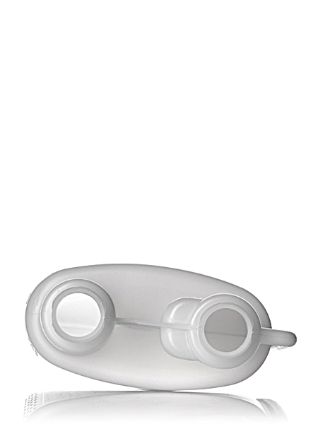 32 oz Natural-Colored HDPE Plastic Twin-Neck Bottle (requires 2 Caps) – B132