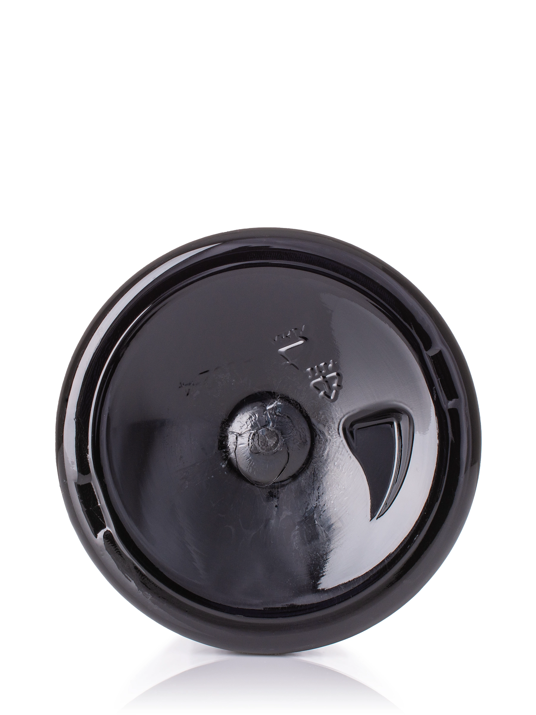 4 oz Black PET Plastic Cylinder Round Bottle – B136BK