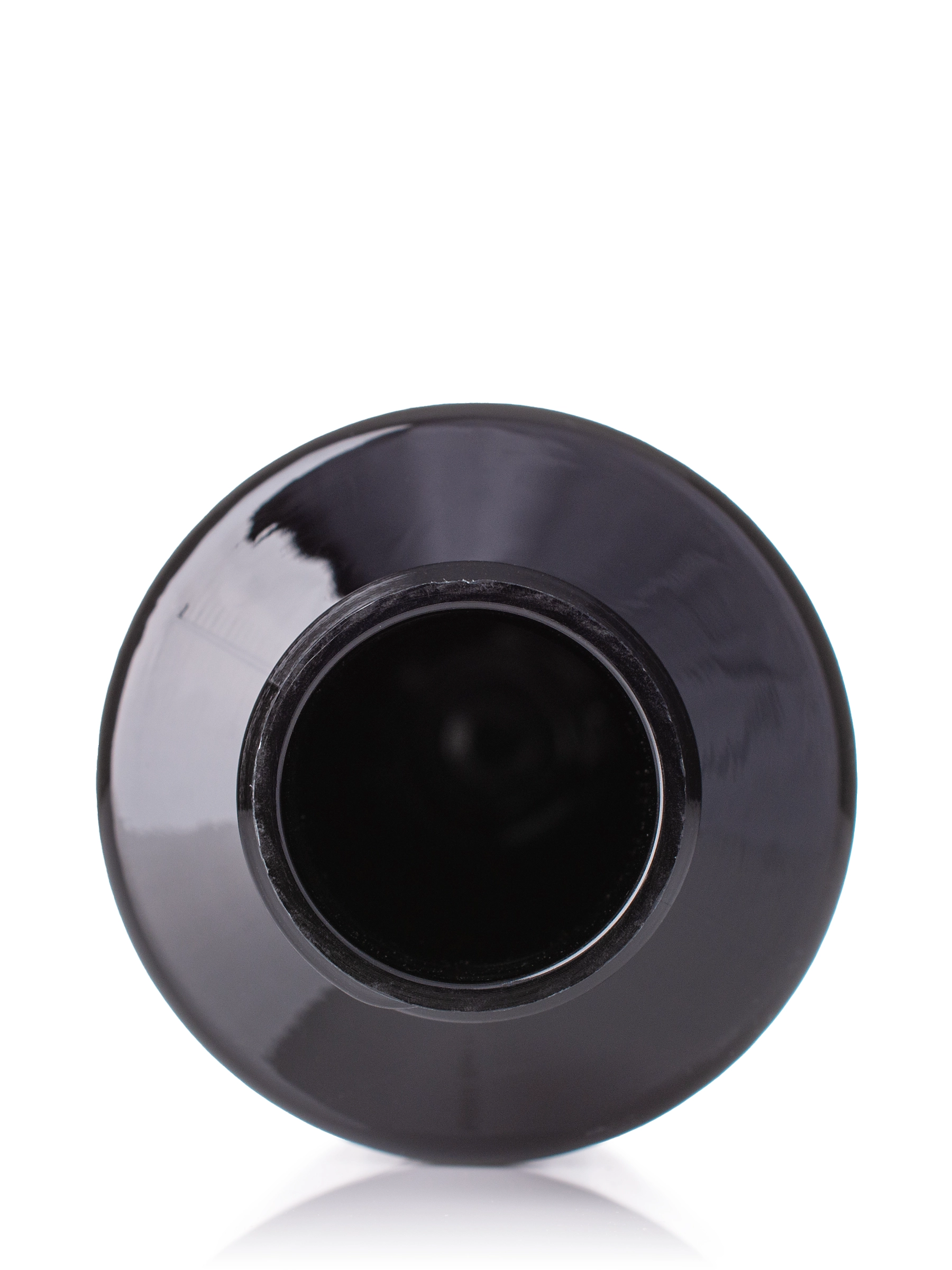 4 oz Black PET Plastic Cylinder Round Bottle – B136BK