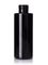 4 oz black PET plastic cylinder round bottle with 24-410 neck finish