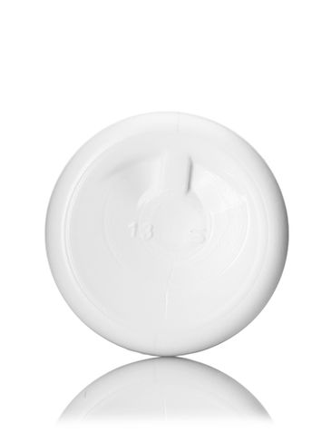 2 oz white HDPE plastic cylinder round bottle with 20-410 neck finish