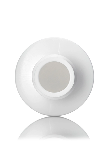 2 oz White HDPE Plastic Cylinder Round Bottle – B1382WH