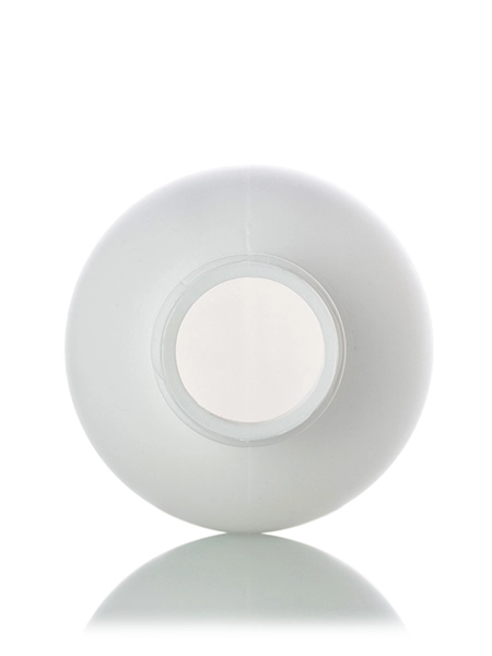 8 oz White HDPE Plastic Imperial Round Bottle – B1398WH