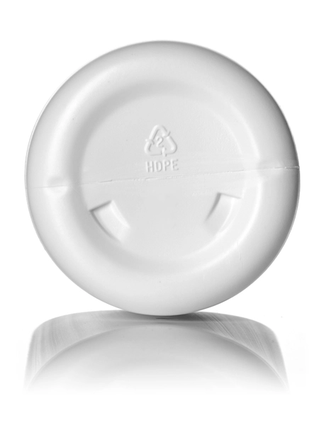 32 oz White HDPE Plastic Cylinder Round Bottle – B142A