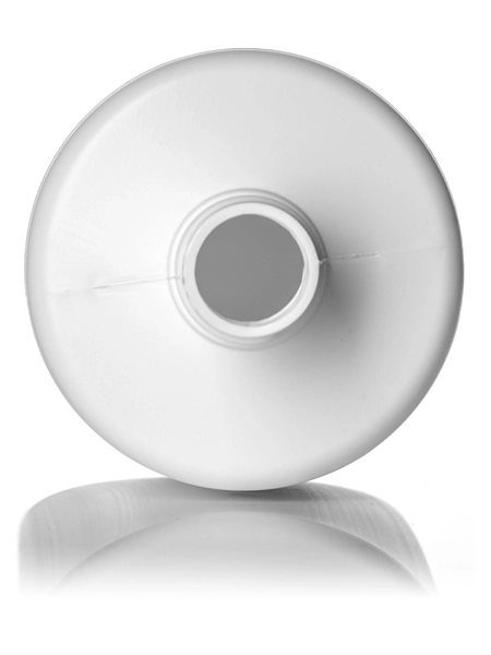 32 oz White HDPE Plastic Cylinder Round Bottle – B142A