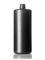 32 oz black HDPE plastic cylinder round bottle with 28-410 neck finish