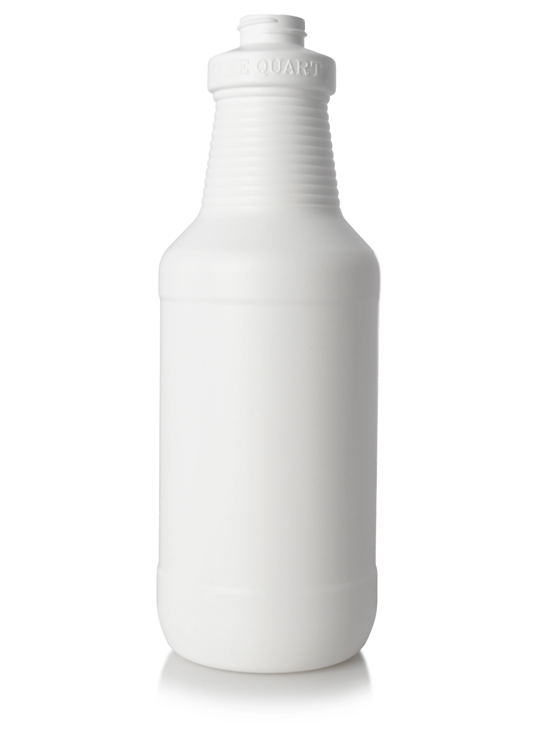32 oz White HDPE Plastic Decanter Sprayer Bottle – B144WH