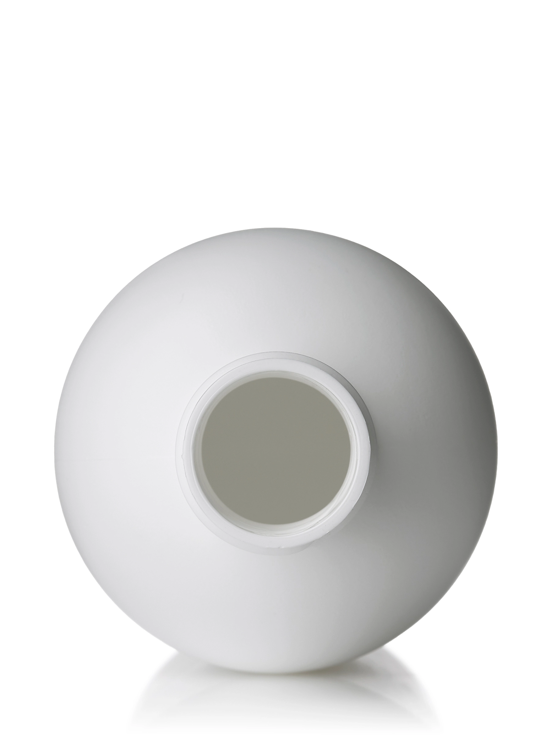 16 oz White HDPE Plastic Tall Boston Round Bottle – B15146WH