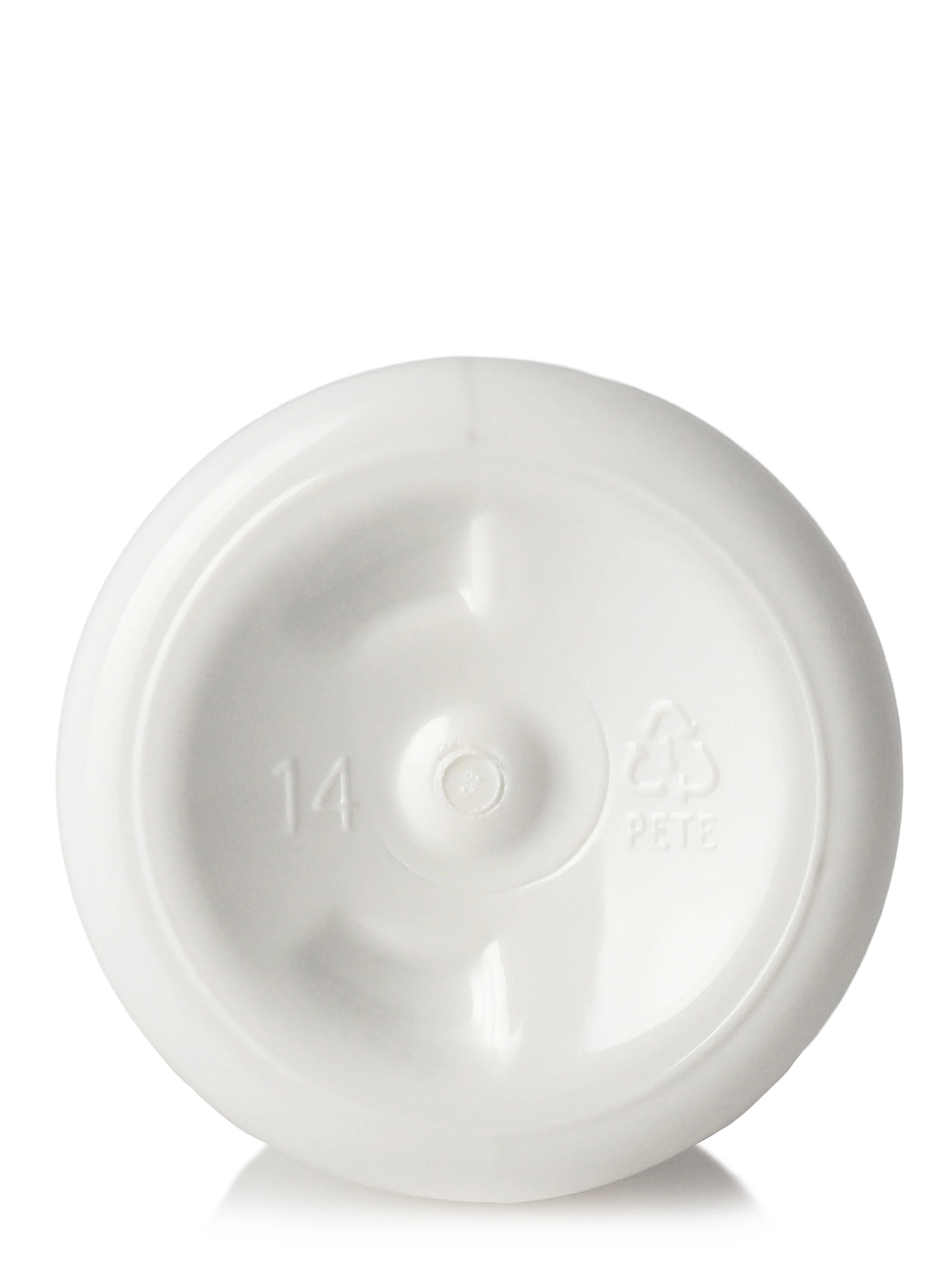 2 oz White PET Plastic Boston Round Bottle – B15286WH