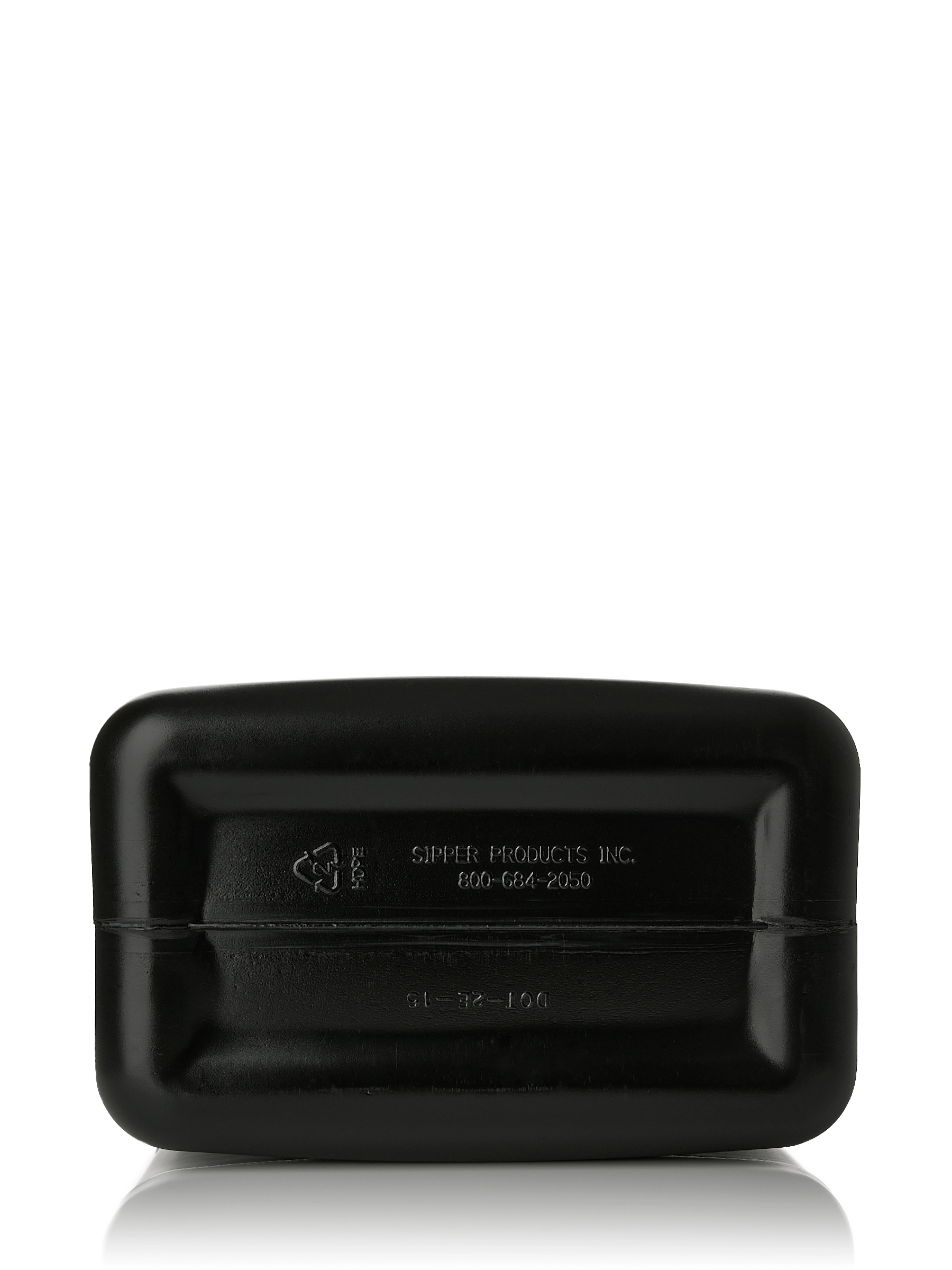 1 Gallon Black HDPE Plastic F-Style Container – B15401BK
