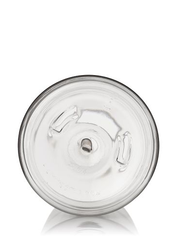 16 oz clear PET plastic boston round bottle with 28-410 neck finish