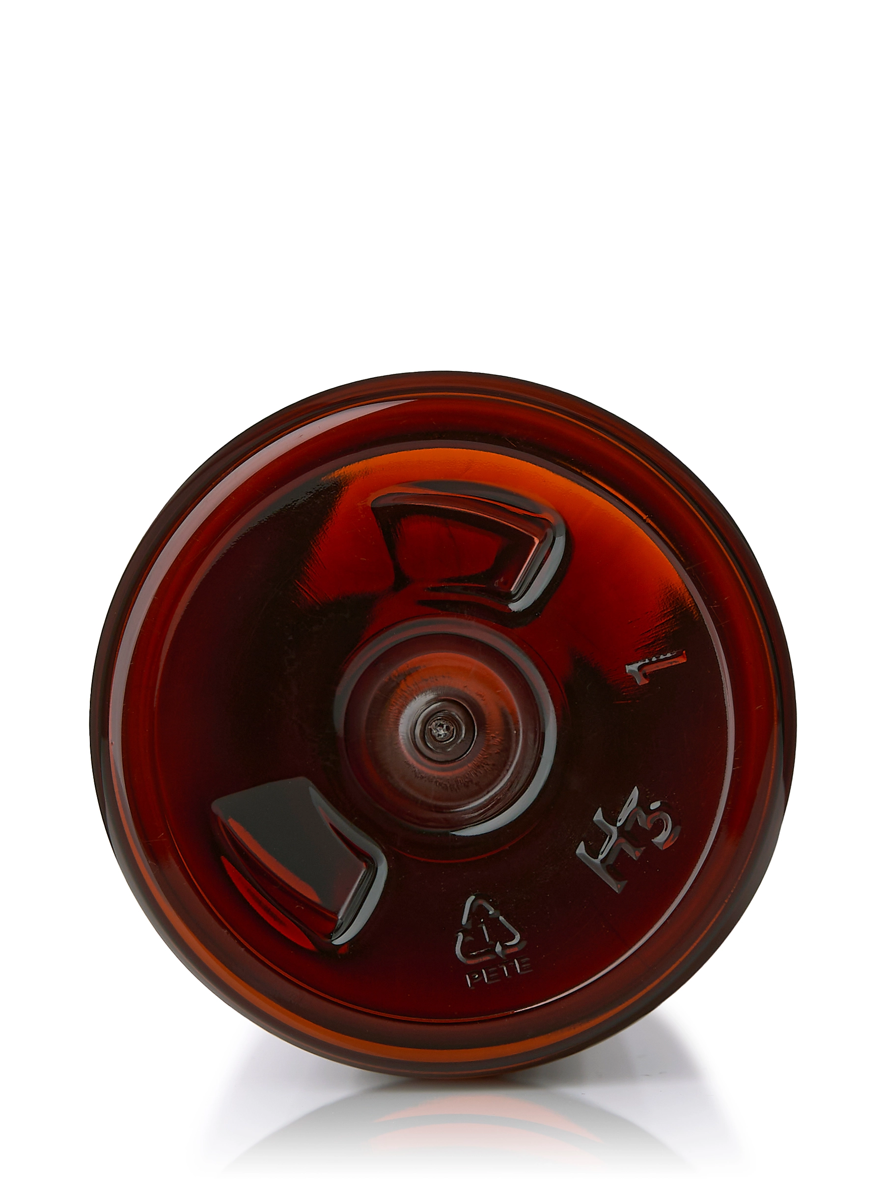4 oz Amber PET Plastic Boston Round Bottle – B1575AM