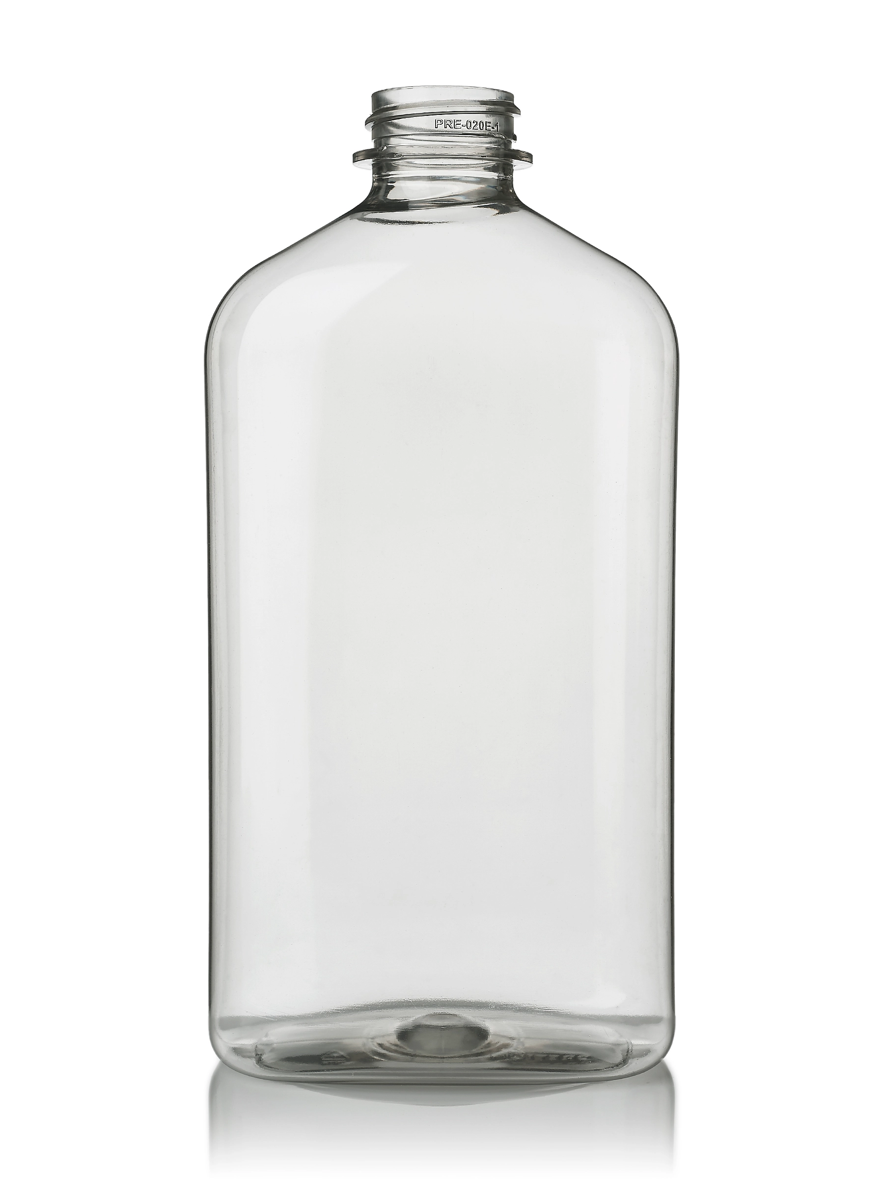 500 ml Clear 100% PCR PET Plastic Metric Oblong Bottle – B1590CL