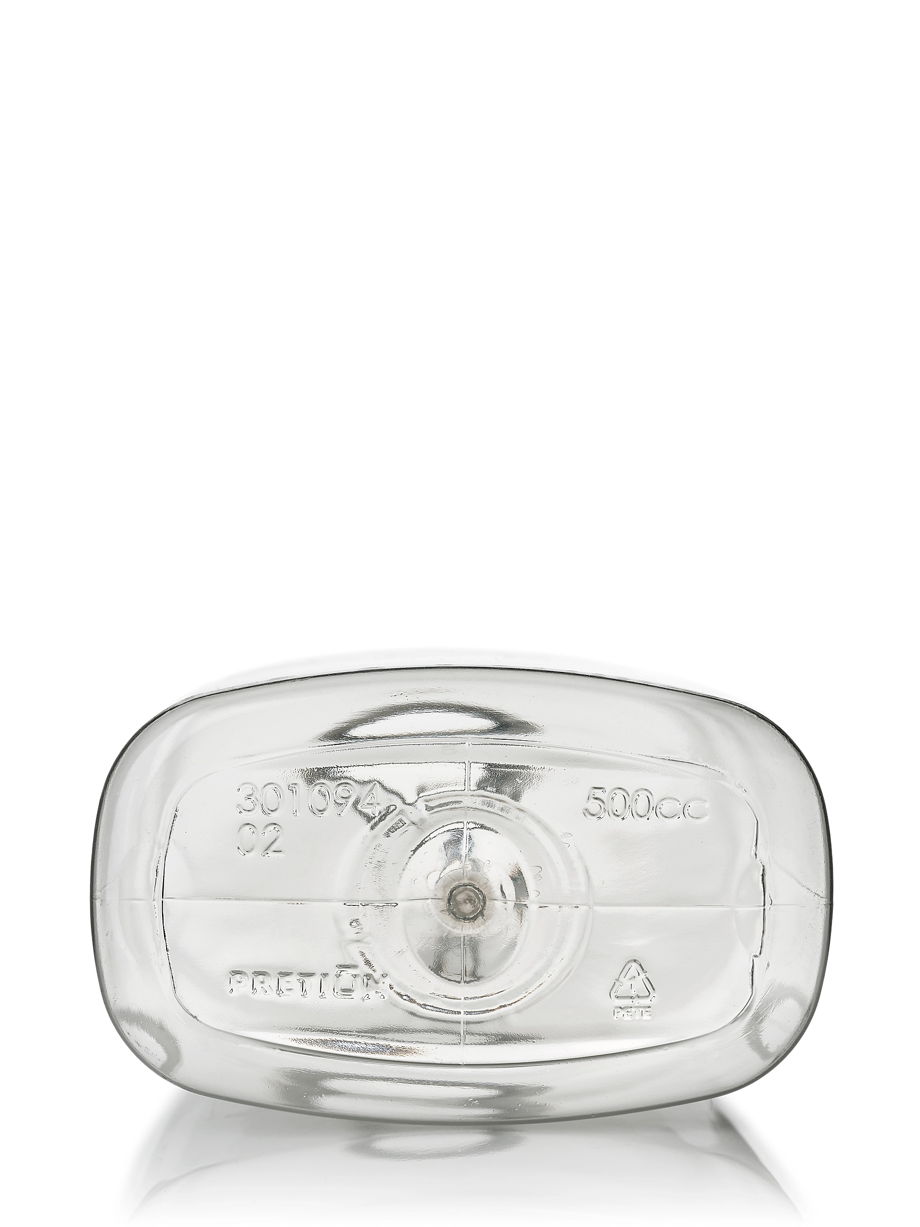 500 ml Clear 100% PCR PET Plastic Metric Oblong Bottle – B1590CL