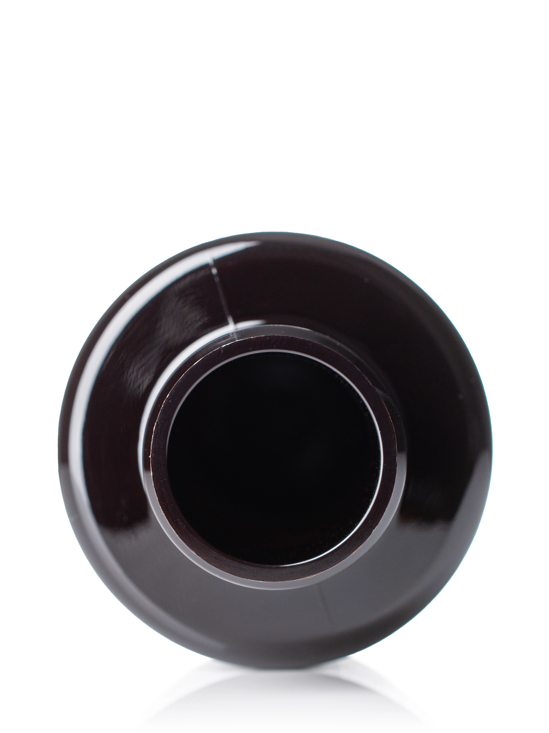 6 oz Dark Amber PET Plastic Slim Cylinder Round Bottle – B160DA