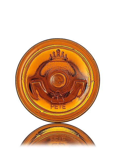 4 oz Light Amber PET Plastic Bullet Round Bottle – B1624AM