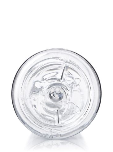 4 oz clear PET plastic cosmo round bottle with 20-410 neck finish