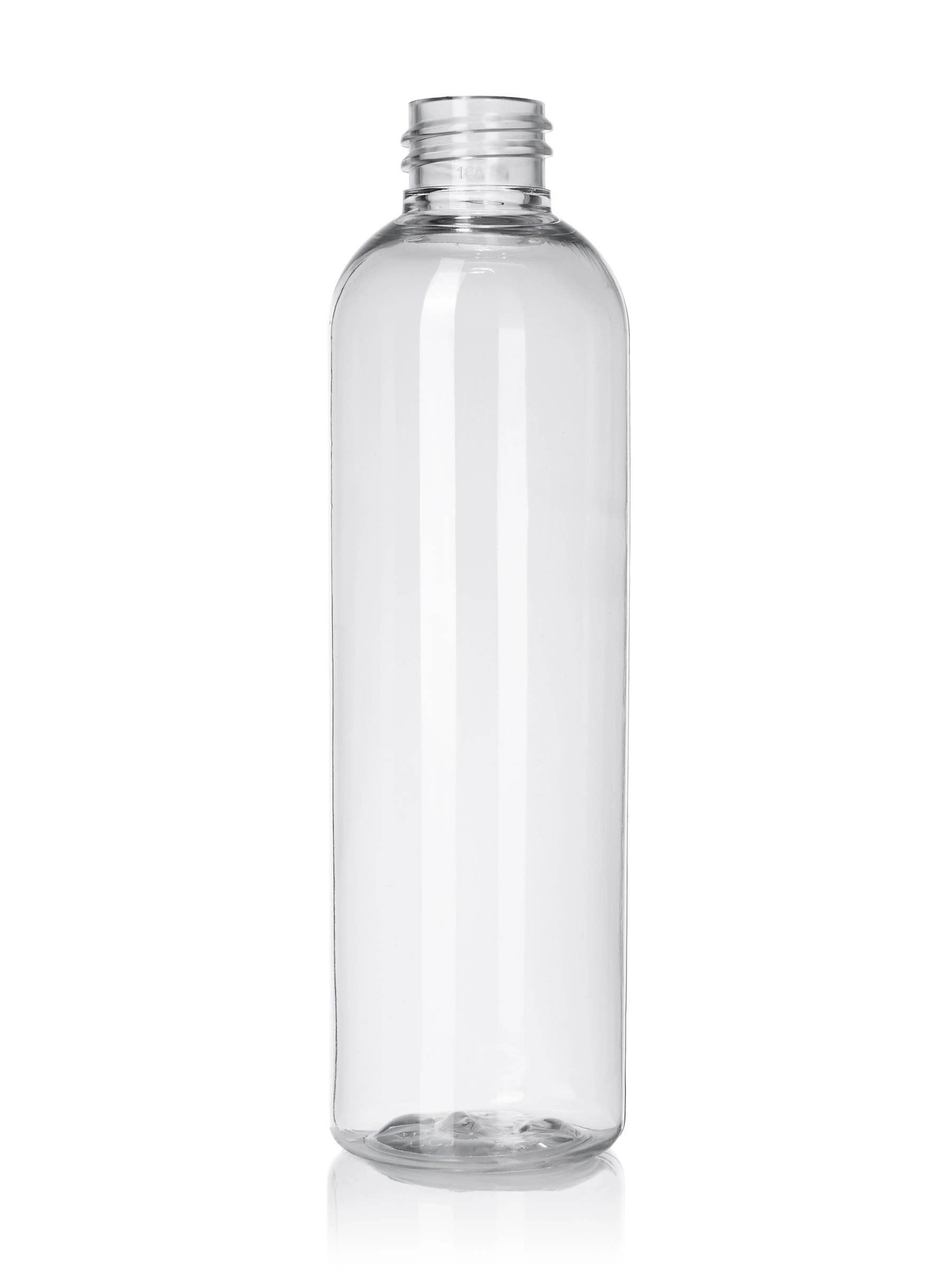 4 oz Clear PET Plastic Cosmo Round Bottle – B163CL