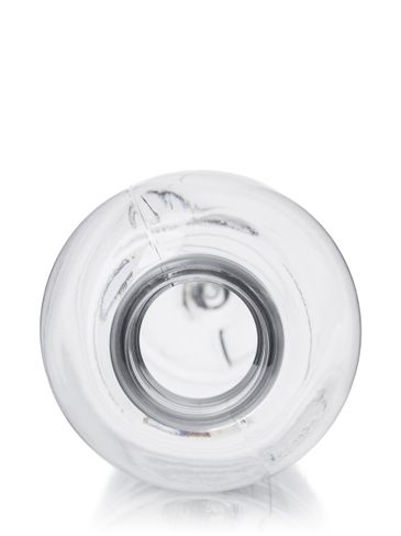 4 oz clear PET plastic cosmo round bottle with 20-410 neck finish