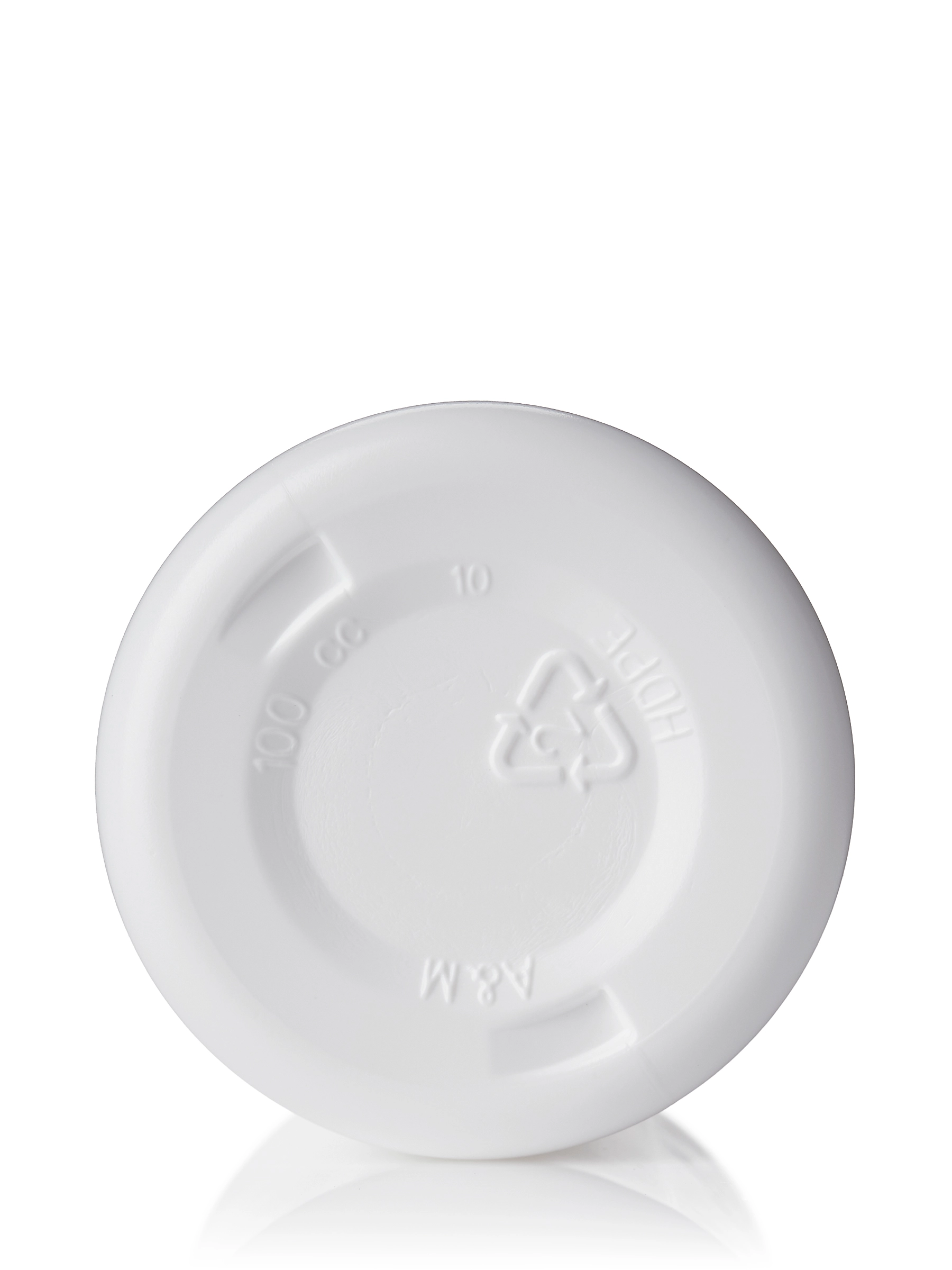100 cc White HDPE Plastic Pill Packer Bottle – B17412WH