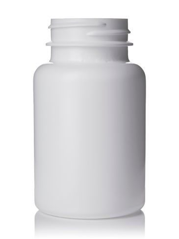 120 cc white HDPE plastic pill packer bottle with 38-400 neck finish