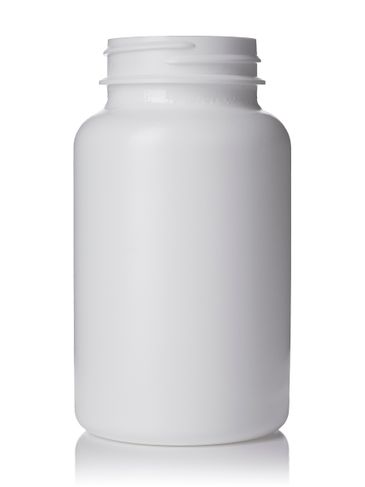 225 cc white HDPE plastic pill packer bottle with 45-400 neck finish