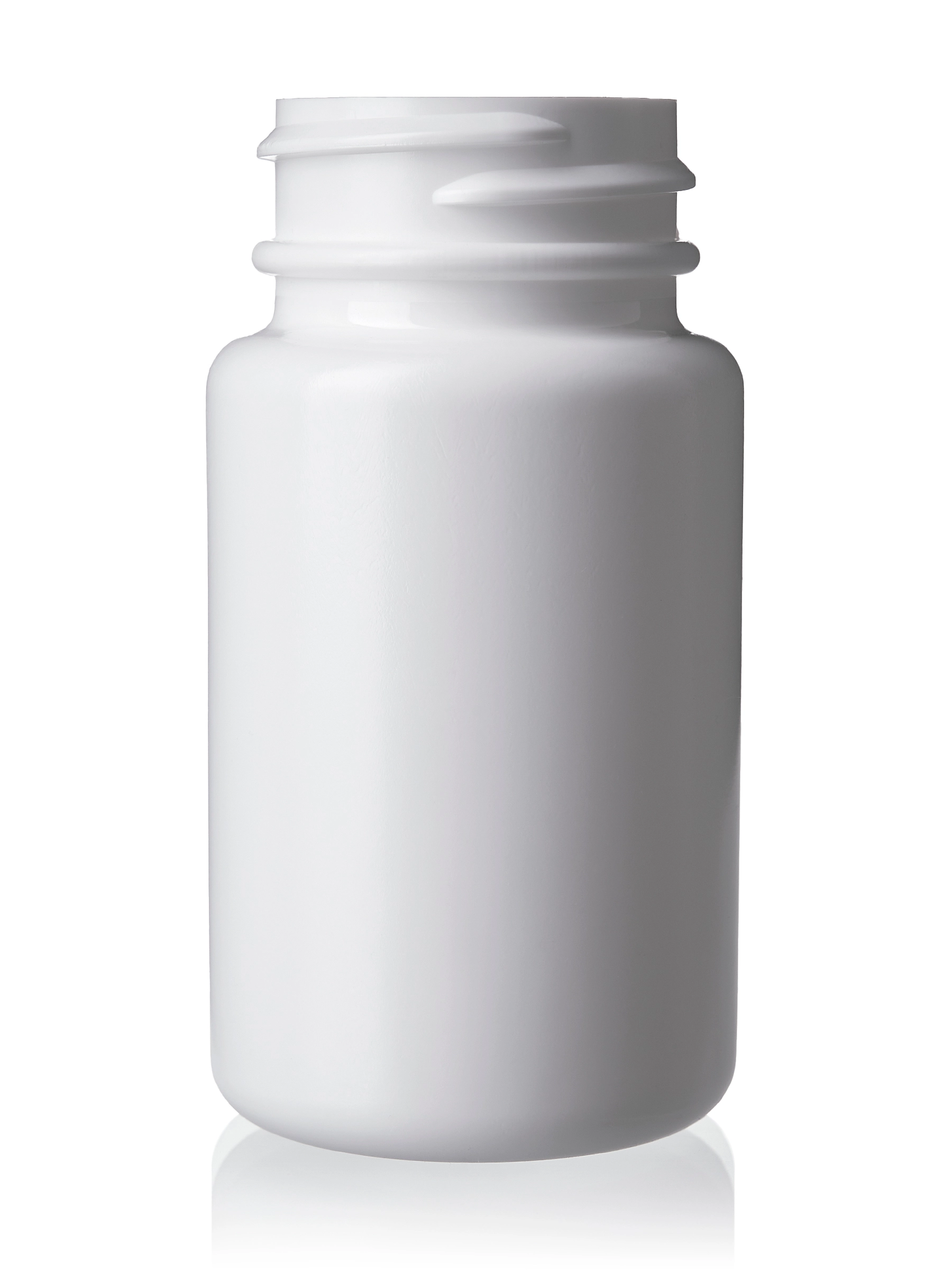 60 cc White HDPE Plastic Pill Packer Bottle – B17460WH
