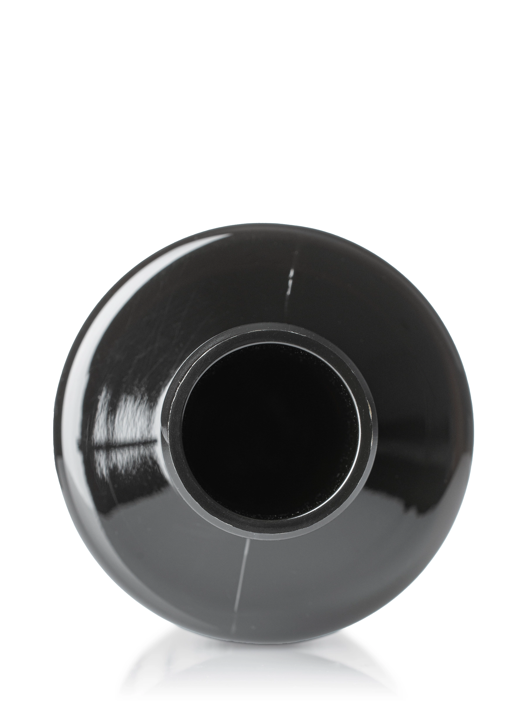 8 oz Black PET Plastic Cylinder Round Bottle – B179BK