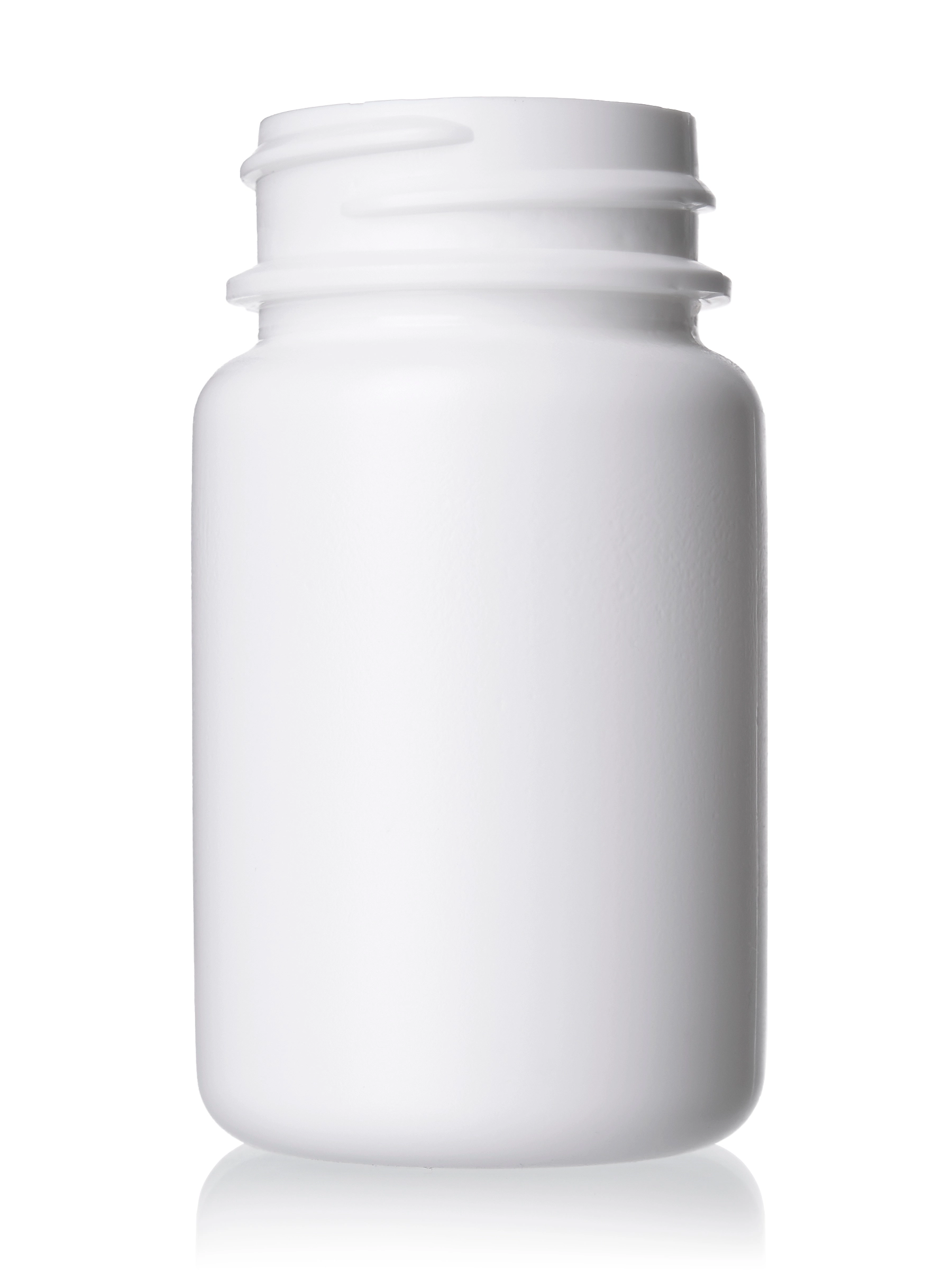 50 cc White HDPE Plastic Pill Packer Bottle – B18109WH