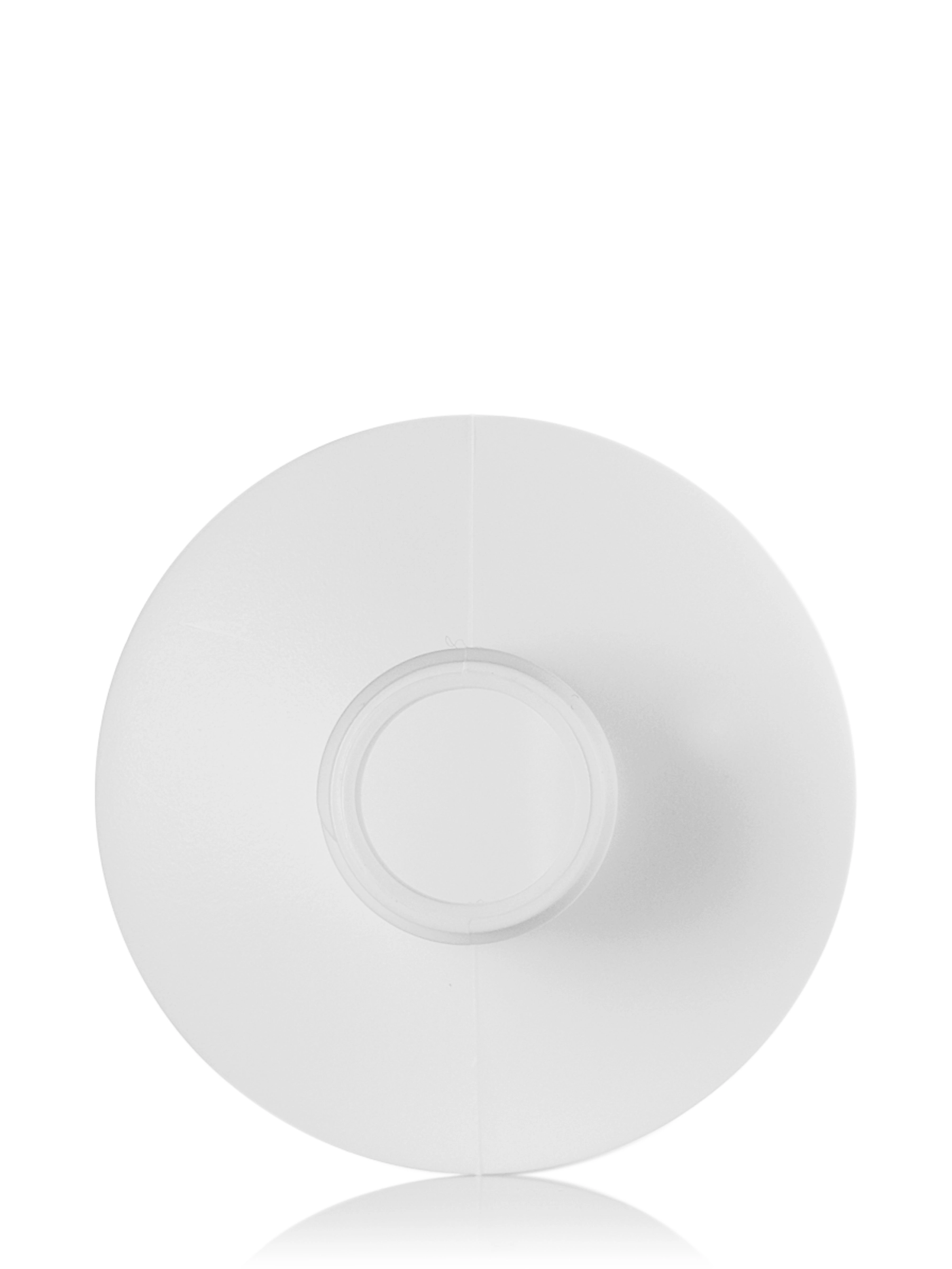 16 oz White HDPE Plastic Cylinder Round Bottle – B181WH