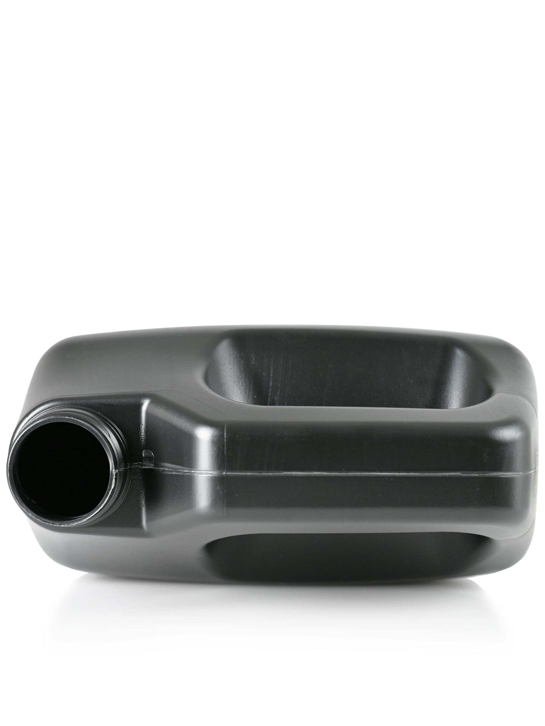 1 Gallon Black HDPE Plastic F-Style Container – B18250BK