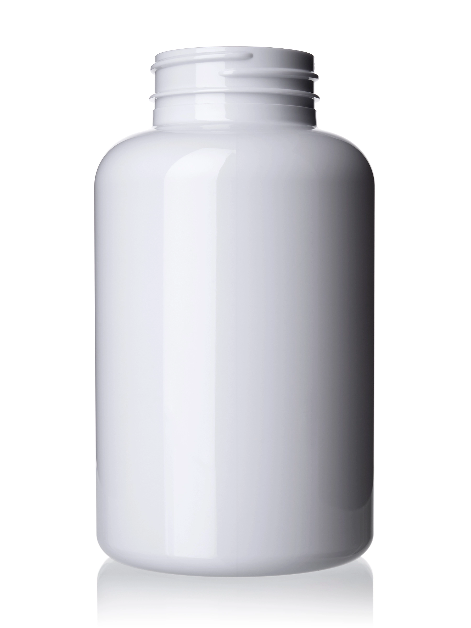 400 cc White PET Plastic Pill Packer Bottle – B18557WH