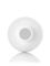 12 oz white HDPE plastic imperial round bottle with 24-410 neck finish
