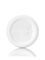 12 oz white HDPE plastic imperial round bottle with 24-410 neck finish