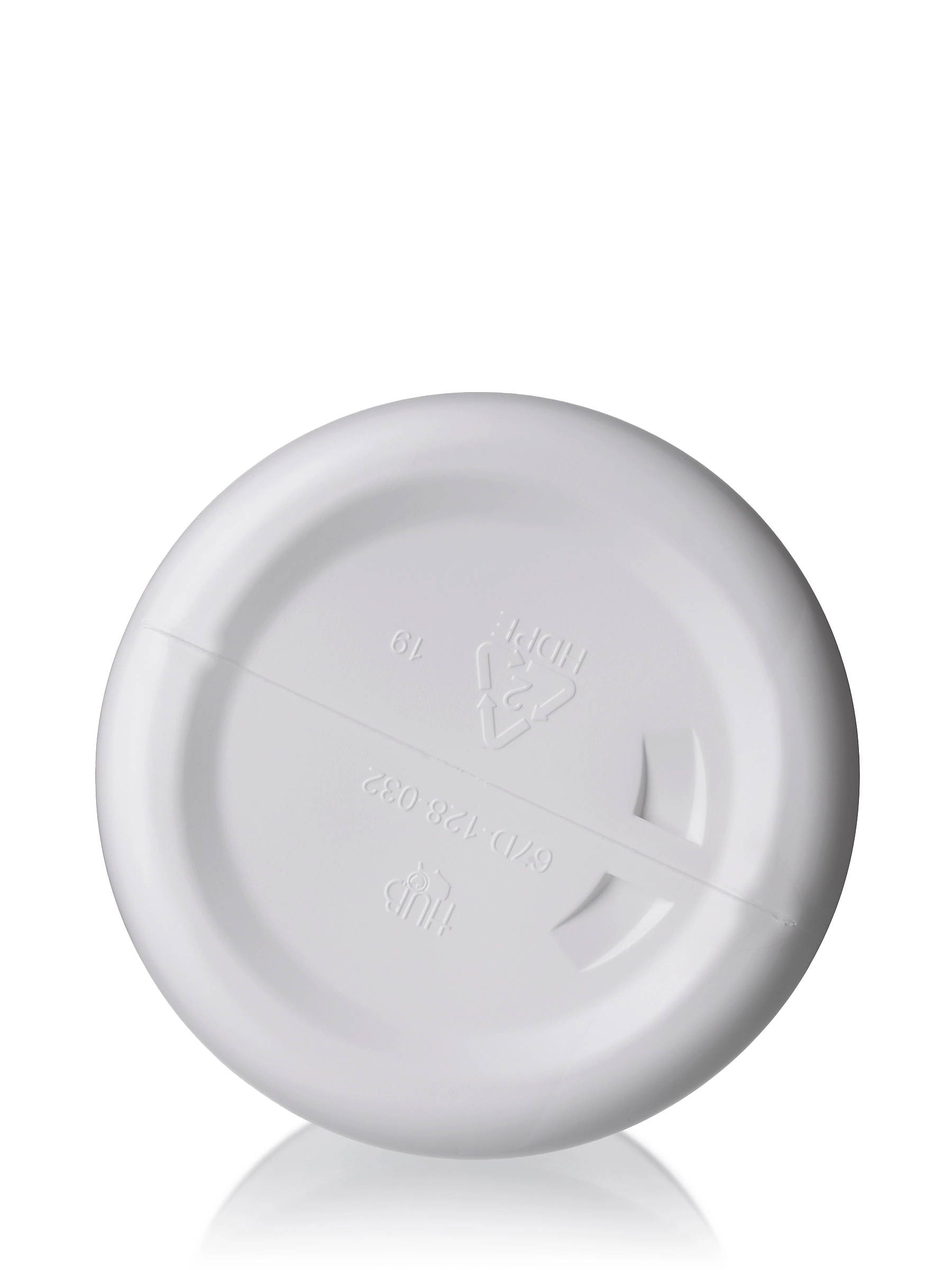 1 Gallon Natural-Colored HDPE Plastic Industrial Round Bottle – B191WH