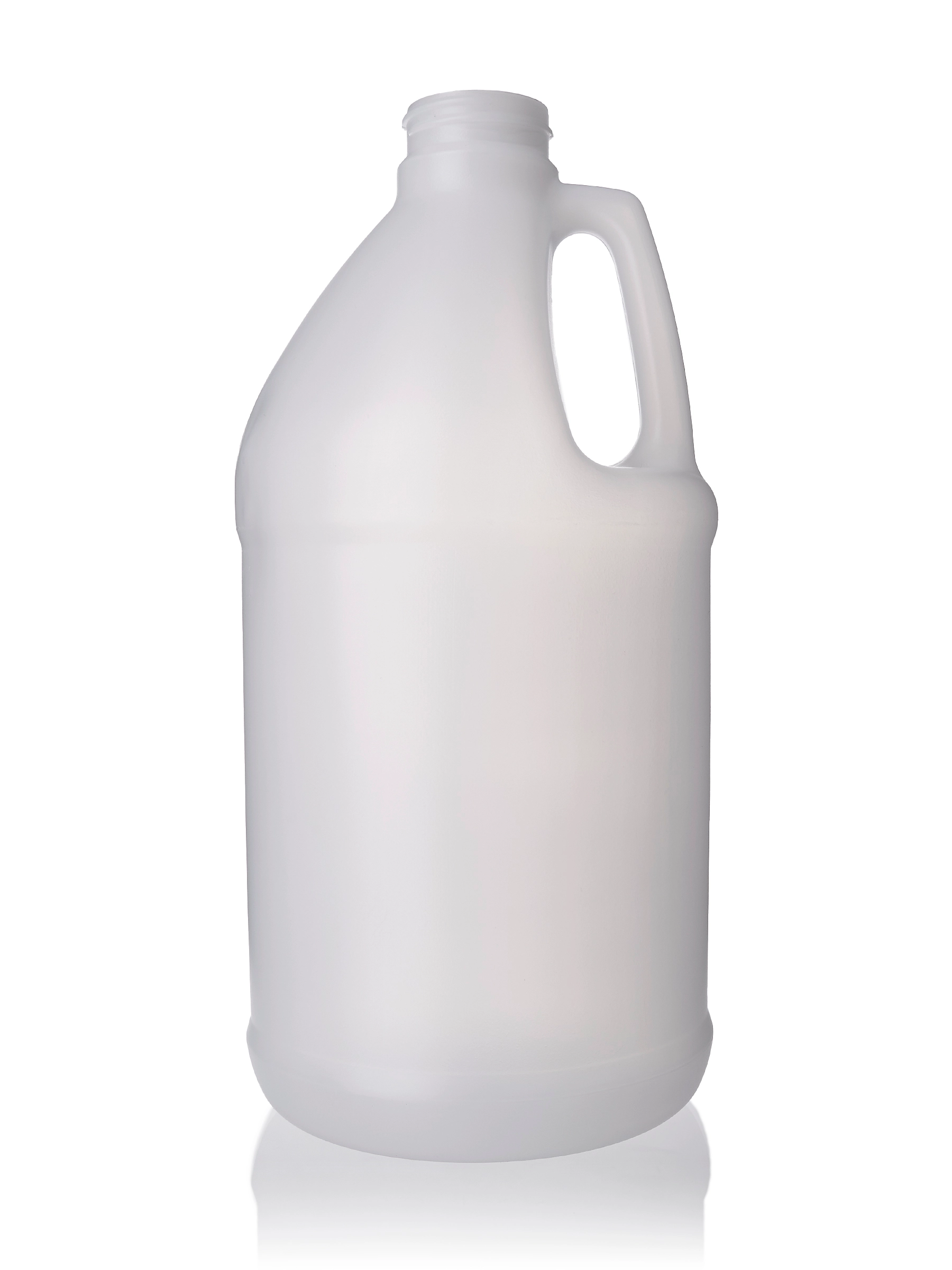 64 oz Natural-Colored HDPE Plastic Industrial Round Bottle – B192NT