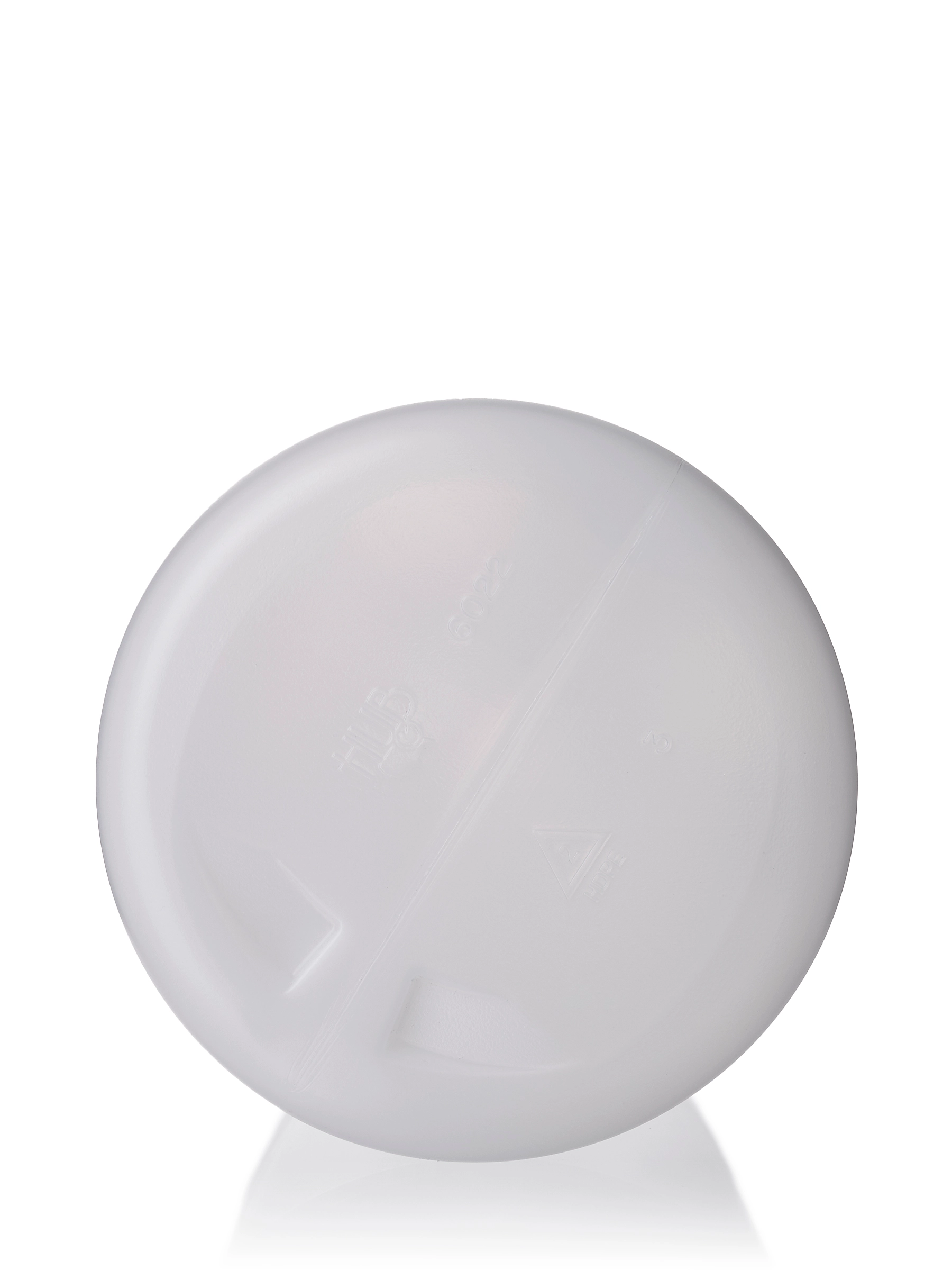64 oz Natural-Colored HDPE Plastic Industrial Round Bottle – B192NT