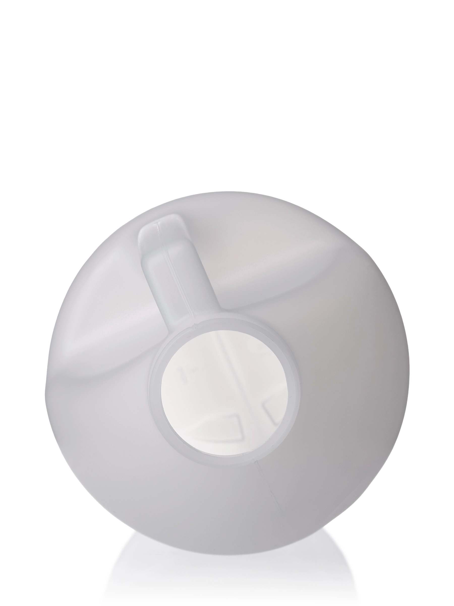 64 oz Natural-Colored HDPE Plastic Industrial Round Bottle – B192NT