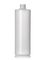 16 oz natural-colored HDPE plastic cylinder round bottle with 24-410 neck finish
