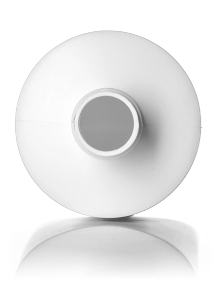 16 oz White HDPE Plastic Cylinder Round Bottle – B199WHHG