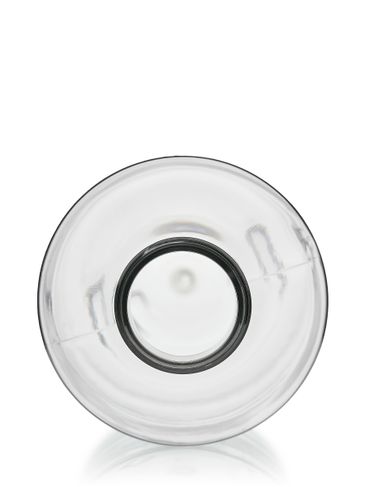 16 oz clear PET plastic cylinder round bottle with 28-410 neck finish