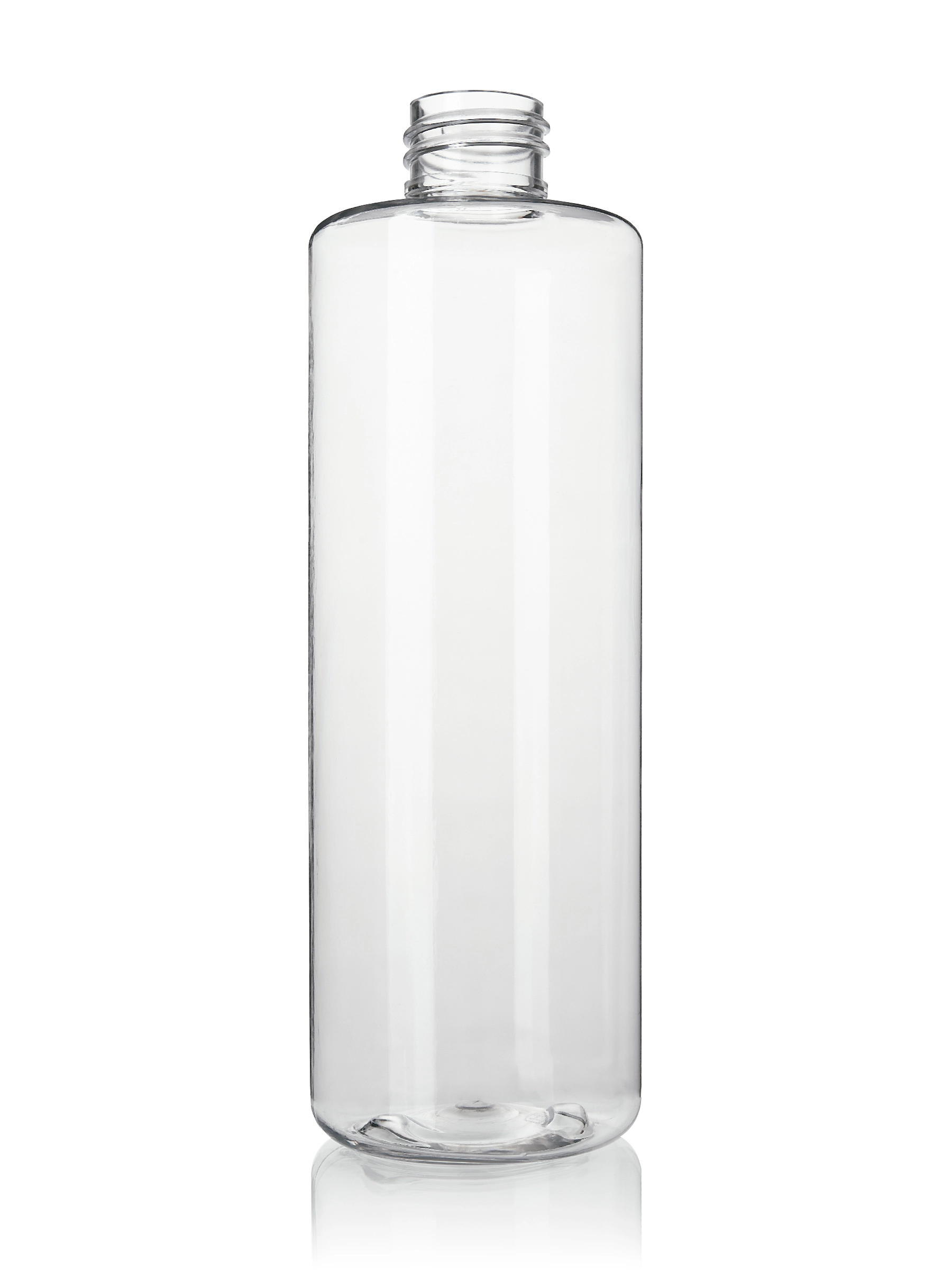 16 oz Clear PET Plastic Cylinder Round Bottle – B2003CL