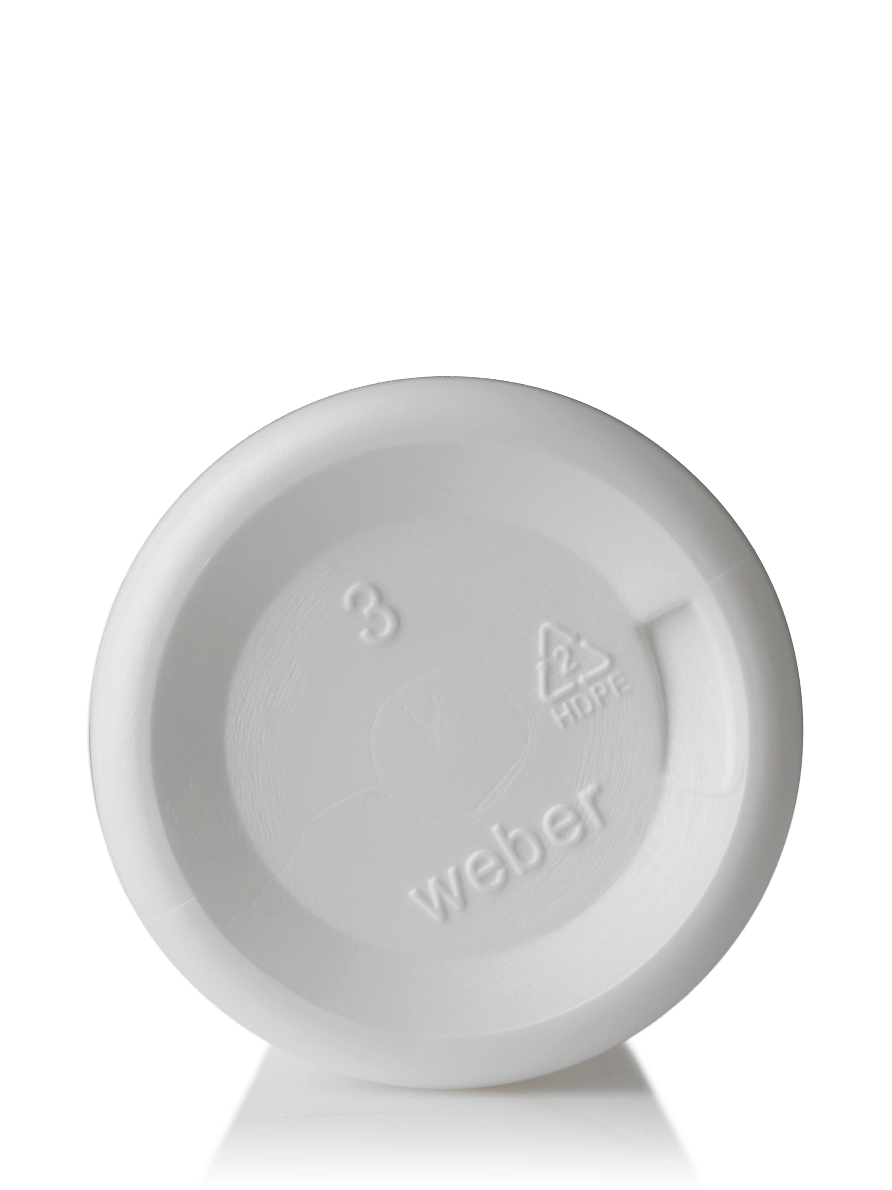 3 oz White HDPE Plastic Roll-On Bottle – B2004WHS