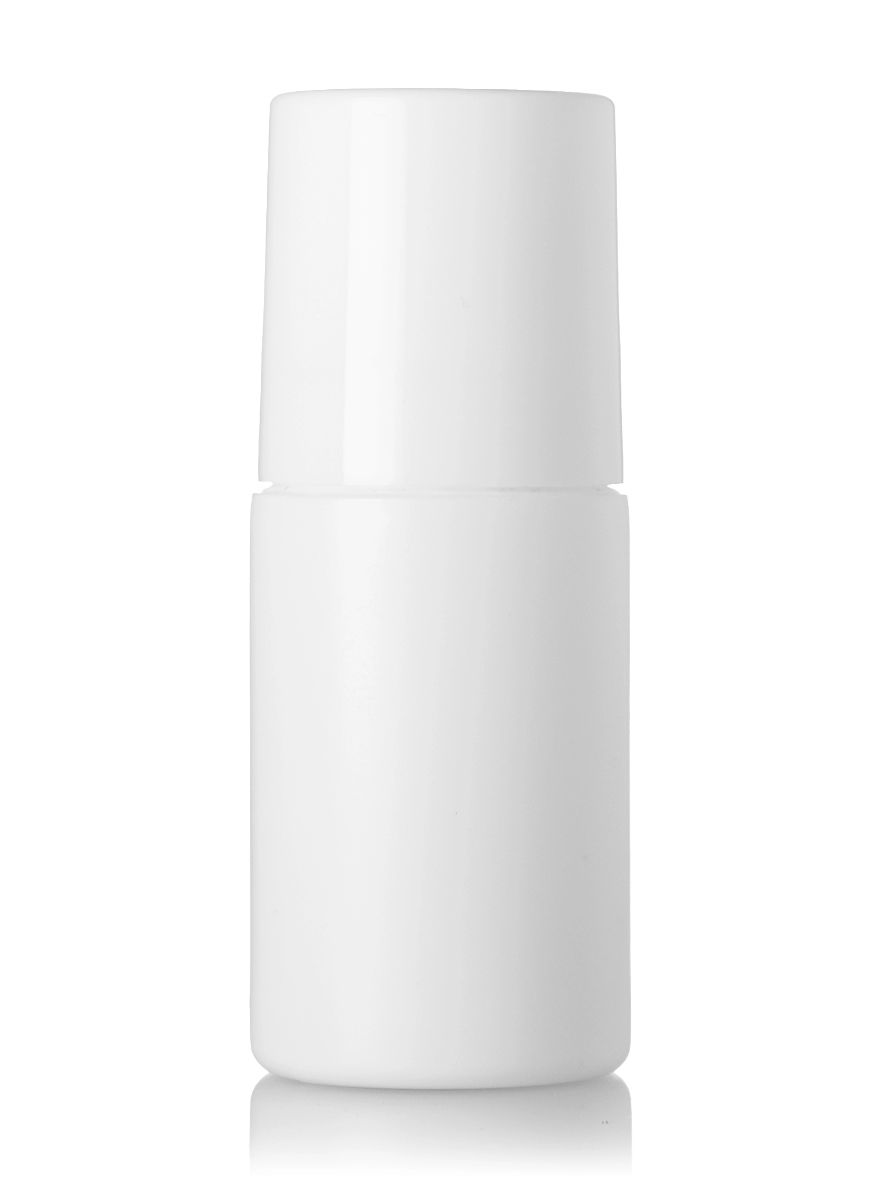 2 oz White HDPE Plastic Roll-On Bottle – B2005WHS