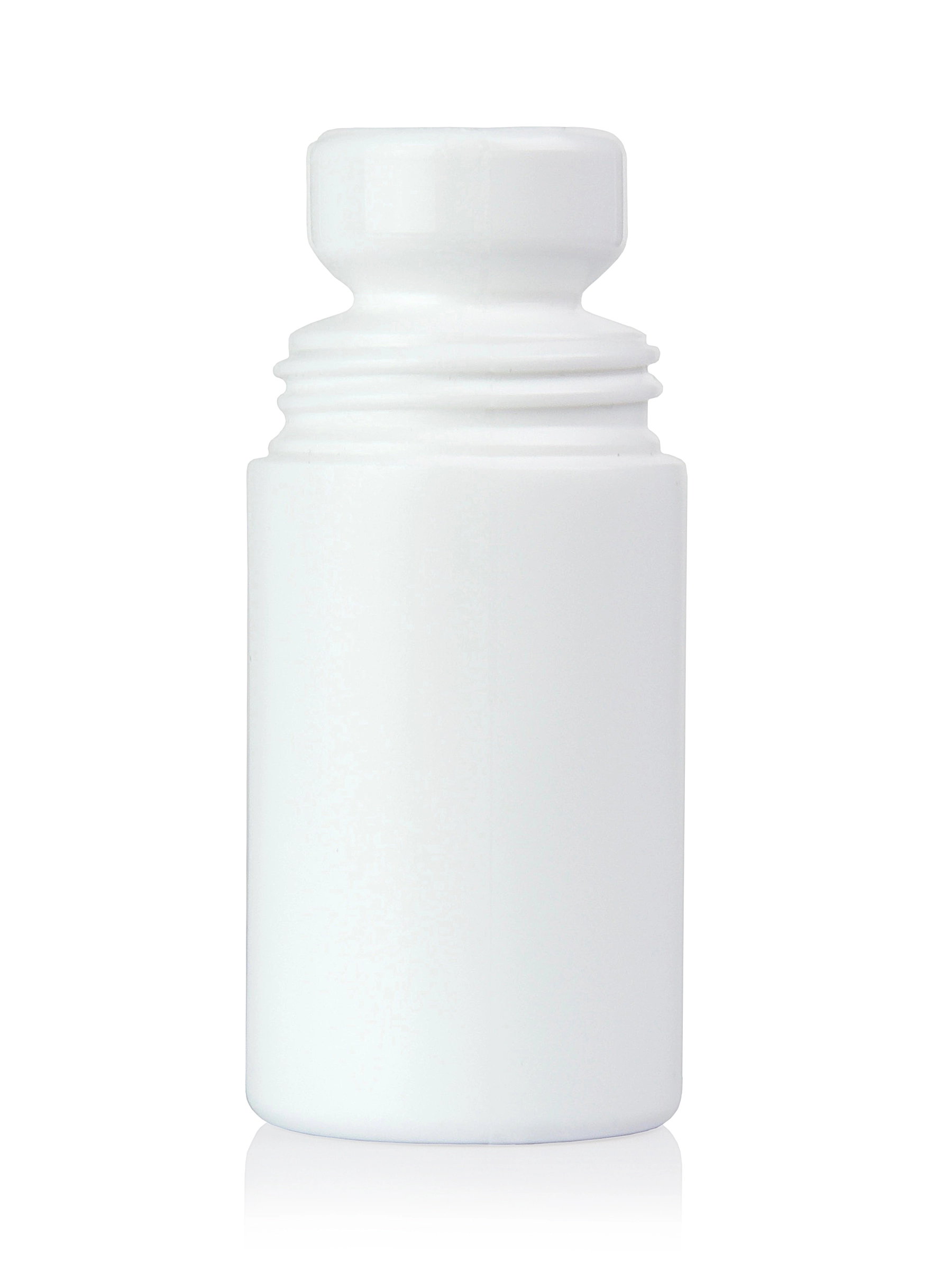 2 oz White HDPE Plastic Roll-On Bottle – B2005WHS