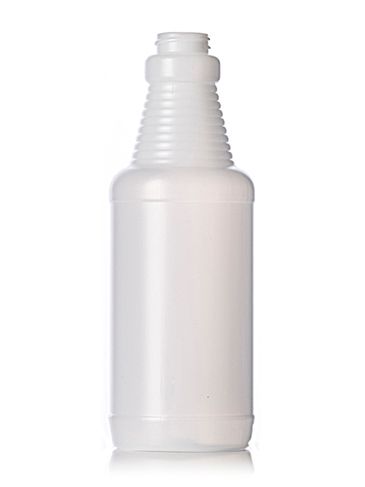 16 oz natural-colored HDPE plastic sprayer bottle with 28-400 neck finish