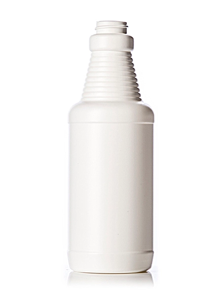 16 oz White HDPE Plastic Decanter Sprayer Bottle – B203W