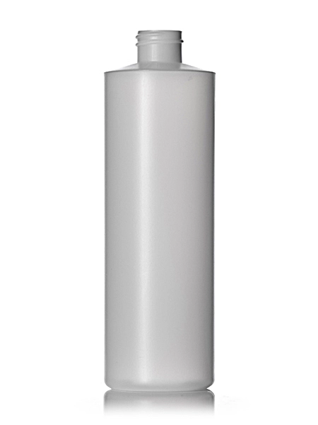 16 oz Natural-Colored HDPE Plastic Cylinder Round Bottle – B205