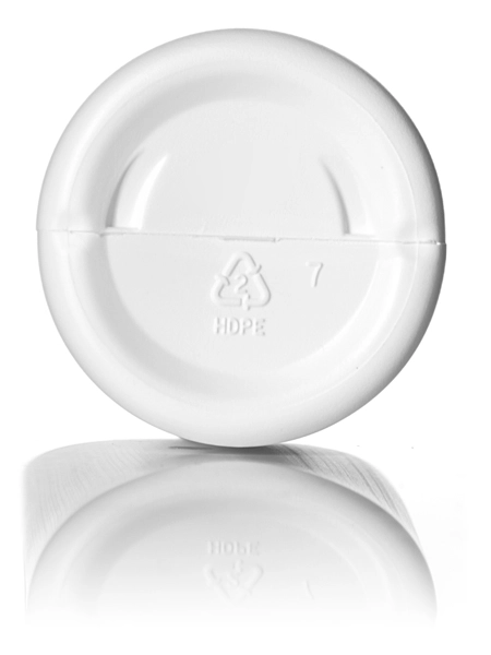 16 oz White HDPE Plastic Cylinder Round Bottle – B206